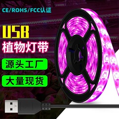 5V2835LDEフルスペクトル防水植物育成ライト、赤と青の複合スペクトル補助光を備えた越境USB植物育成ライト