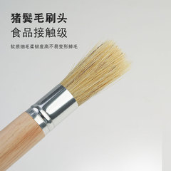 Wholesale coffee powder cleaning brush grinder cleaning brush coffee bar wooden handle brush pig bristle brush coffee powder brush