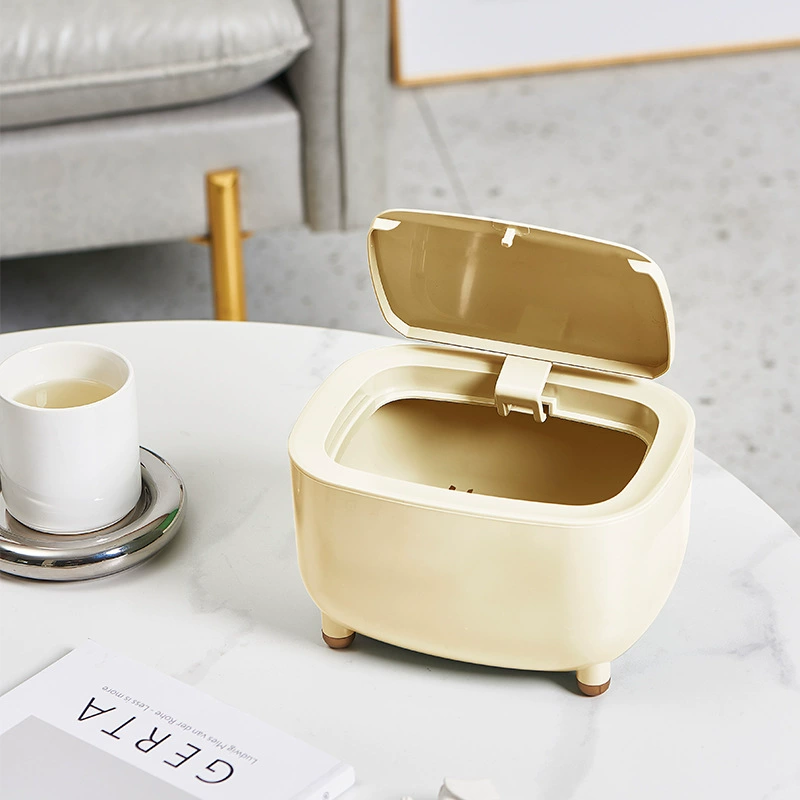 Сливочный ветер мини-мусорное ведро общежитие офисное столешница мусорное ведро домашнее мусорное ведро