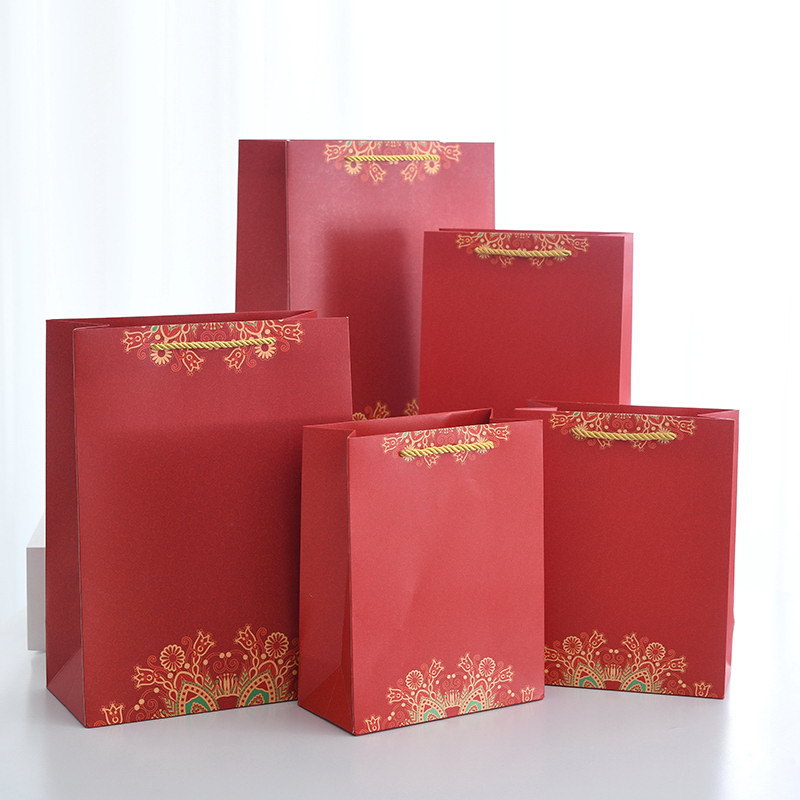 Chinese-style gift bag festive gift box packaging bag Mid-Autumn Festival Dragon Boat Festival hand-held paper bag full moon souvenir packaging bag