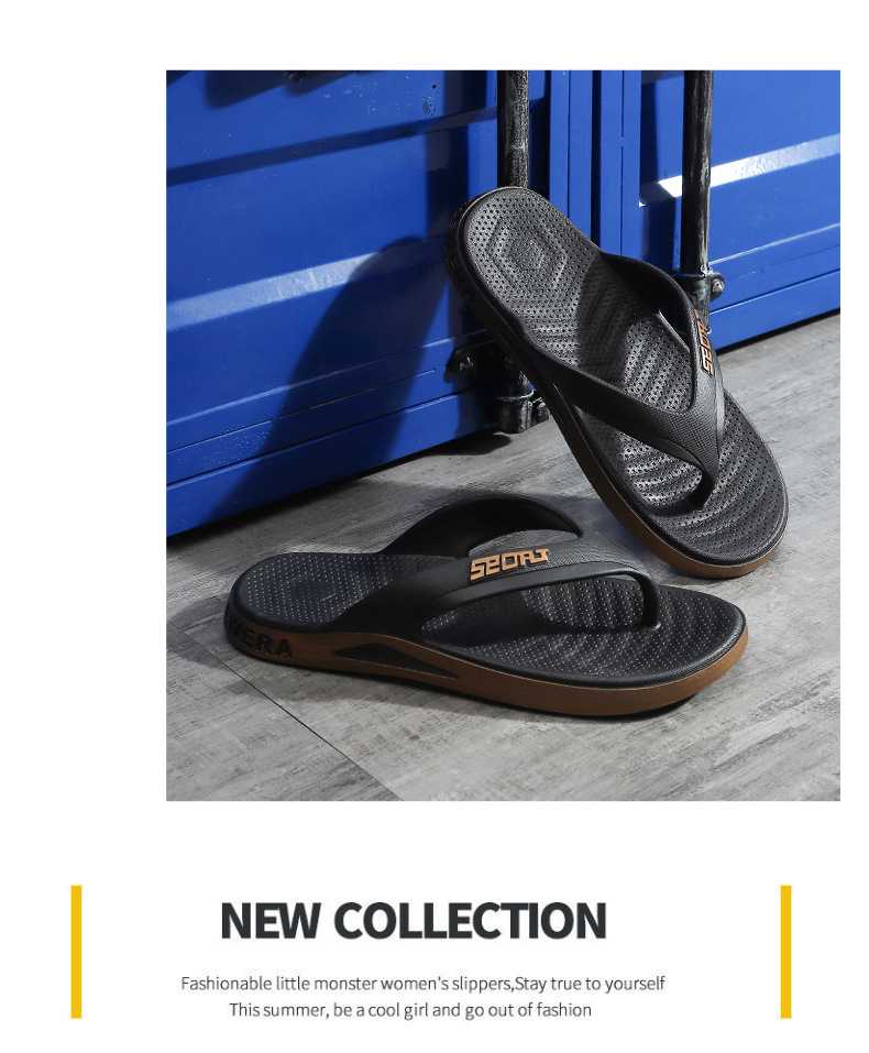 Pantofole personalizzate a spina di pesce per capispalla estivi sportivi casual Piedini con clip in PVC Sandali da spiaggia da uomo con fondo piatto_voghion.com