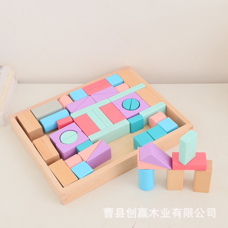 Customized Puzzle Toys, Color Matching Puzzle Games, Colorfulful Theme Building Blocks, Tower Wooden Jenga Toys