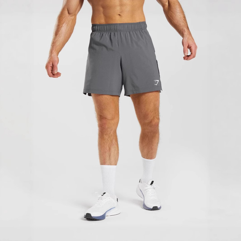 Gymshark Shorts Men's Summer Sports Casual Quick-Drying Simple Straight Sports Five-Point Pants Shark