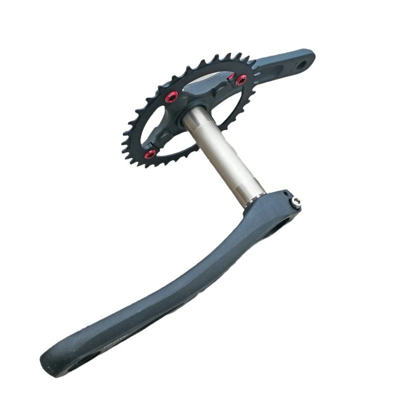 Mi.xim bicicleta de montaña hueca una sola placa de dientes manivela pierna bcd104