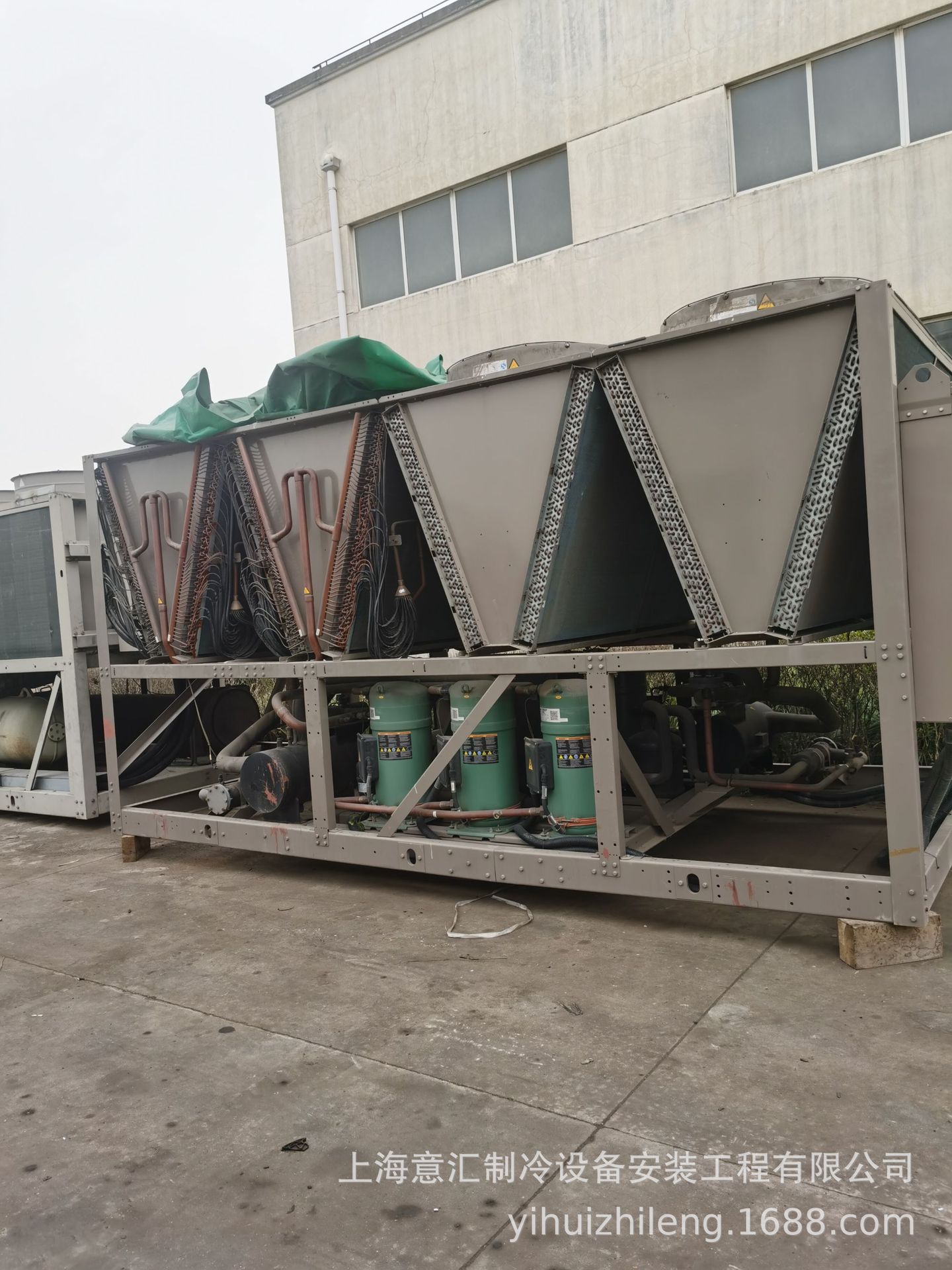 约克风冷热泵螺杆机组涡旋式中央空调制冷量519/165kw销售与出租