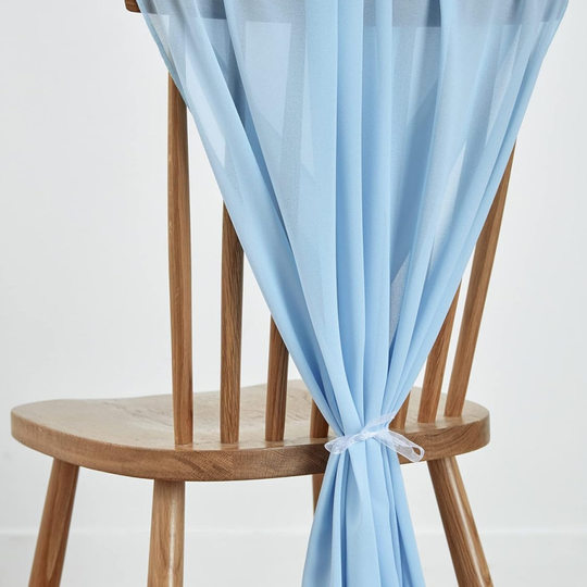 Chiffon table runner Nordic wedding festival party tablecloth decoration wedding solid color chiffon table runner wedding factory wholesale