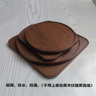 Handcrafted Tea Tray Cup Enamel Filigree Cloisonné Enamel Painting Board Art DIY Materials Filigree Door Sign Walnut