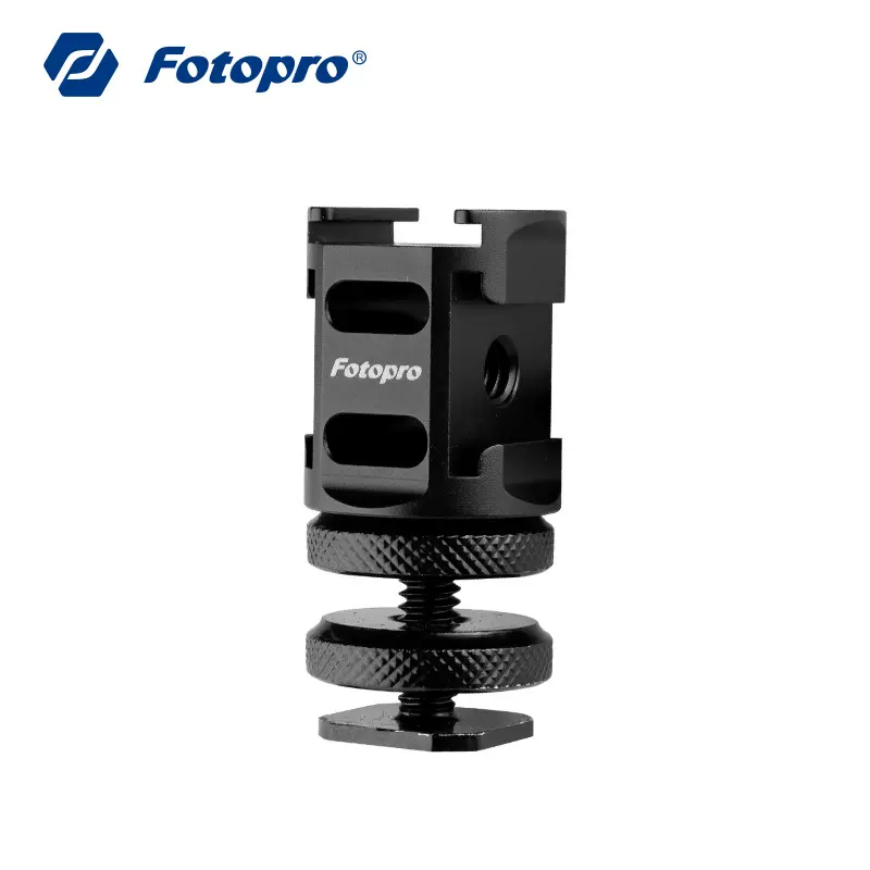 富图宝H2金属相机三头热靴拓展支架底座微单相机摄影配件单反拍照