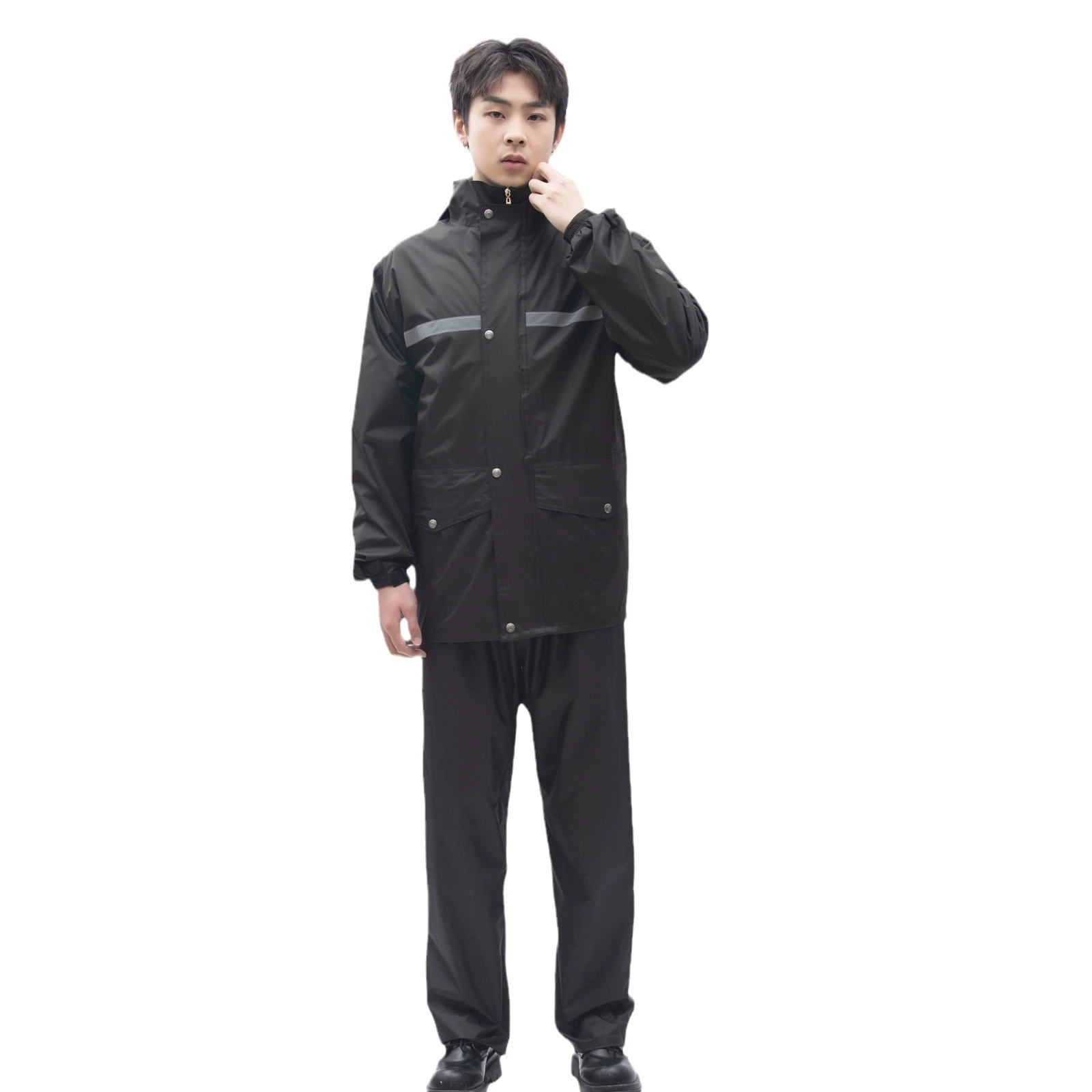 Raincoat, split trousers, electric retroreflective set, wholesale
