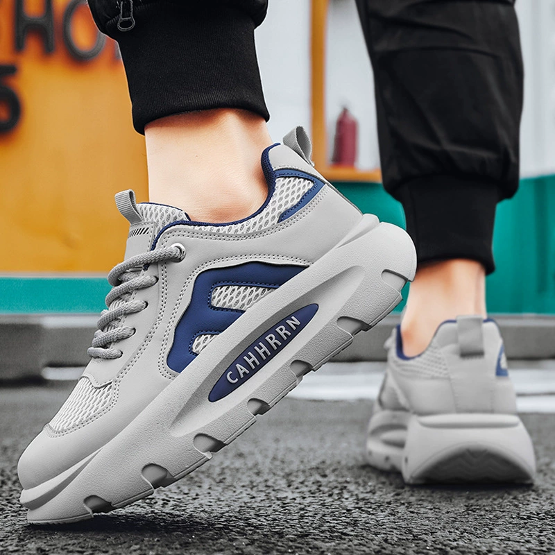 Новая мужская обувь, модная обувь на толстой подошве, мужская спортивная обувь, спортивная обувь с дышащей сеткой, повседневная обувь, мужские легкие роскошные туфли для хлеба.