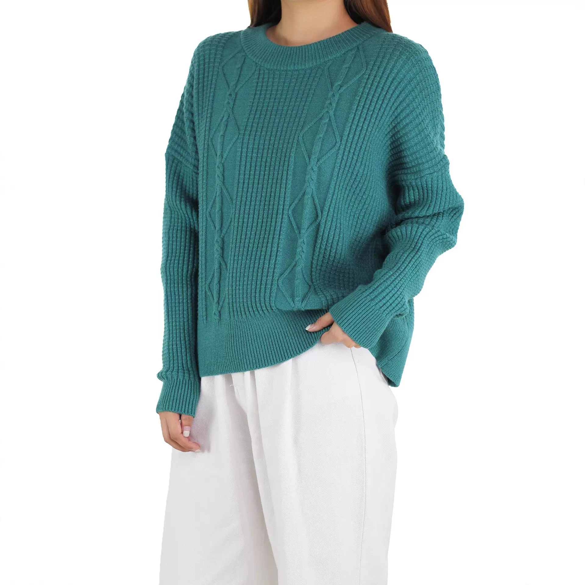 现货欧美女装跨境针织衫女式毛衣秋冬女套头长袖针织毛衣批发厂家