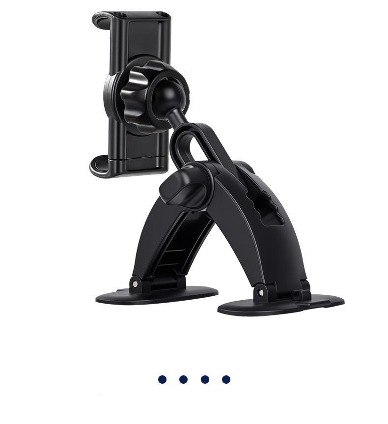 Car Phone Holder for Dashboard Navigation with 17mm Ball Head Curved Adhesive Base Mount