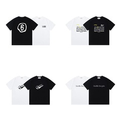 クロスボーダー高級トレンド 正しいマルジェラ トレンドブランド Tシャツ ウォッシュプリント 男女兼用 ゆったり カジュアル 万能 半袖
