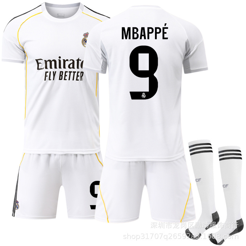 2526 クラブスーツ No.9 ムバッペ ジャージ 7 ウニヒス ロナウド 正しい新しいレアル マドリード ホーム サッカー ユニフォーム|undefined