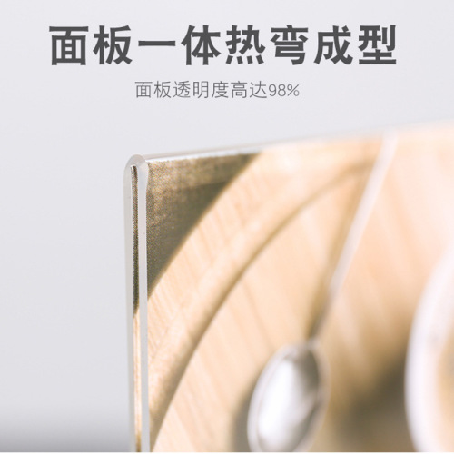 Transparent acrylic table card zebrawood table sign desk price menu wooden wine stand display stand pull-out table plaque