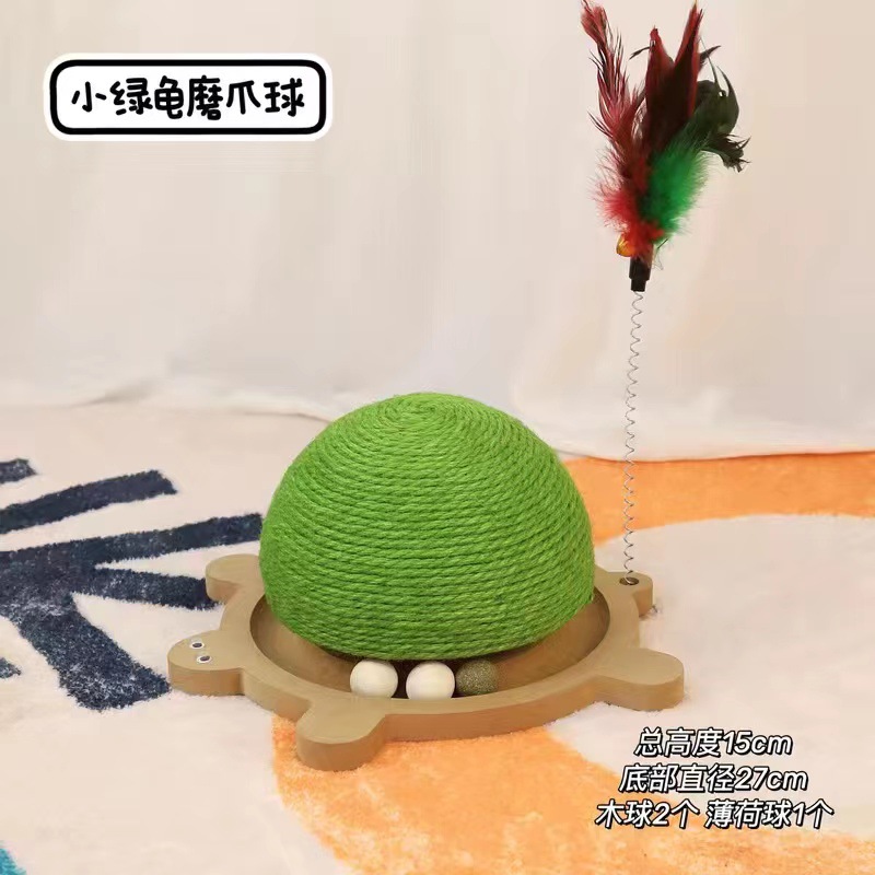 [Vente chaude haute densité] petite boule de griffe de meulage de tortue verte