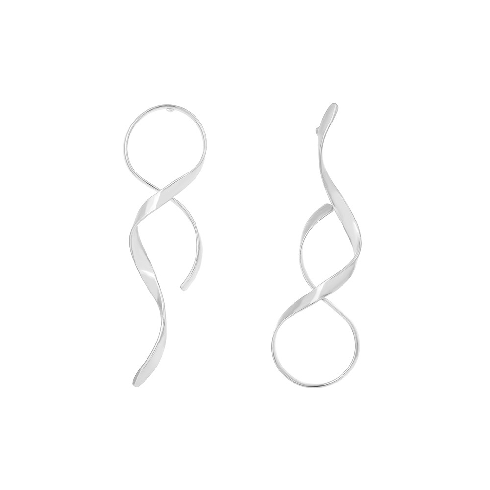 Women's Gender 1 Pair Casual Simple Style Geometric Asymmetrical Plating Alloy Ear Studs
