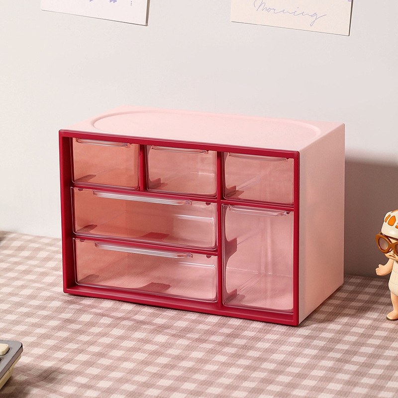 El escritorio de nueve Palacios tipo cajón contiene la caja, la Caja de pegatinas de guka, el Gabinete de joyas femeninas del escritorio se divide en pequeñas casillas para ordenar el contenido.