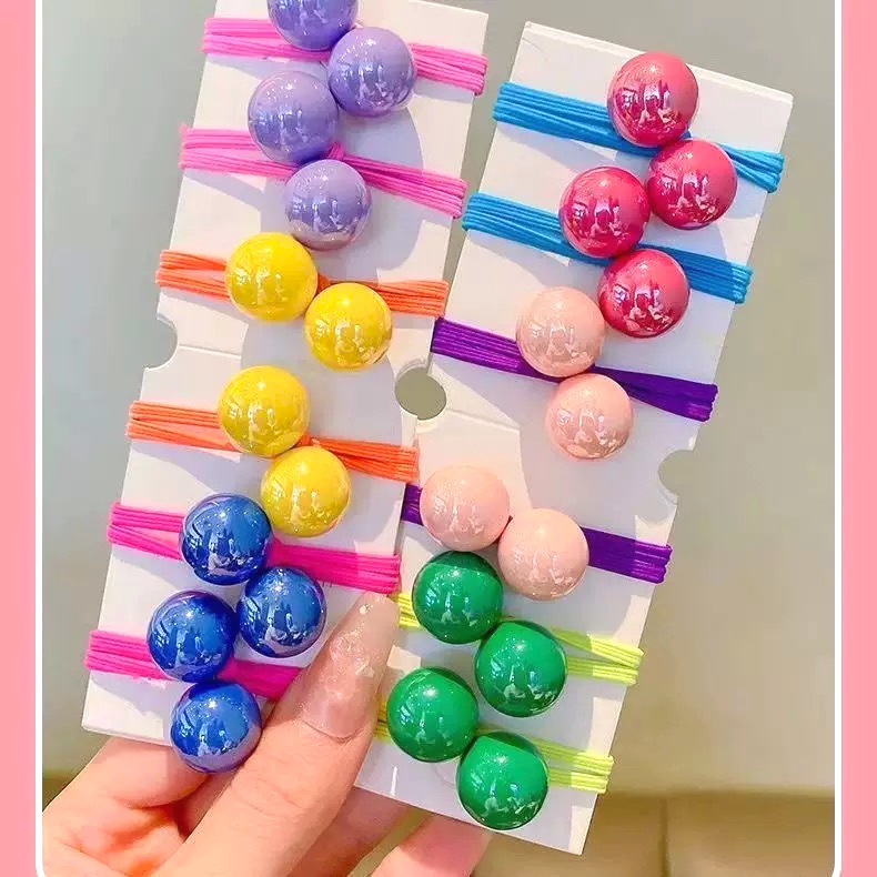 Coreana de color caramelo de alta calidad correa larga anillo de cabello bola princesa no lesiones de cabello color nuevo