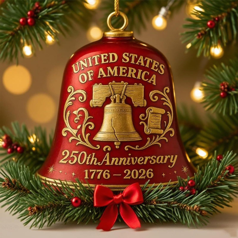 United States 250th Anniversary Bell Ornament美国250周年纪念|undefined