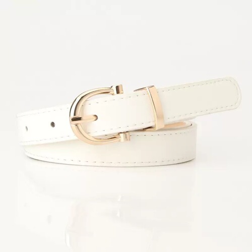 Ladies' Han Style Fashion Belt for Female Students, Denim Pants Decorative Clothing Matching Thin Leather Belt