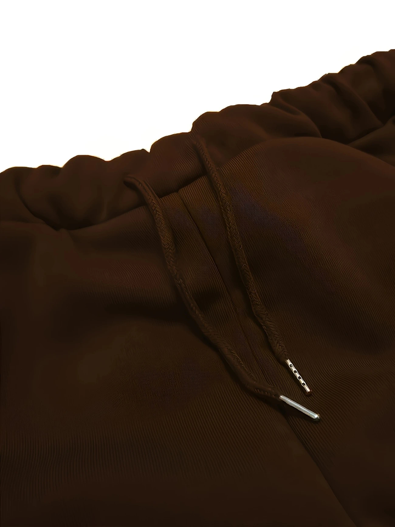 Ensemble sweat à capuche et jogging unisexe à imprimé géométrique pour femme - Pull décontracté tendance avec pantalon assorti (blanc/marron, blanc/vert)_voghion.com