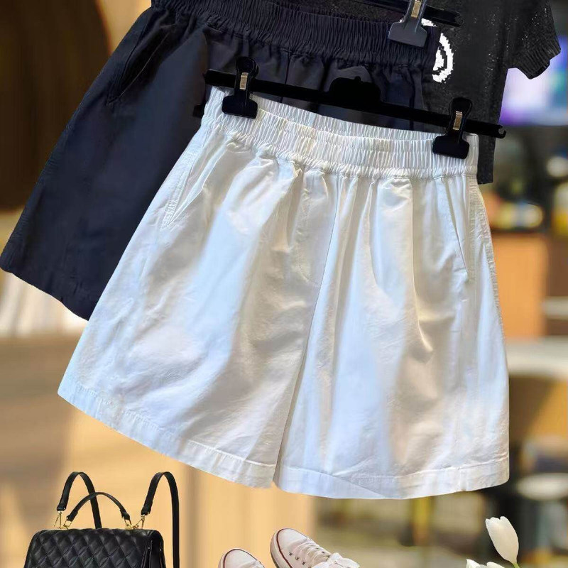 2026 Summer Sports Casual Pants Loose A-Line Shorts Slimming Solid Color Women's Wide-Leg Pants Fitness Running Shorts