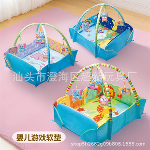 Cross-Border Baby Toy Fitness Stand Multi-Functional Fence Baby Crawling Mat Game Blanket Newborn Fitness Game Mat