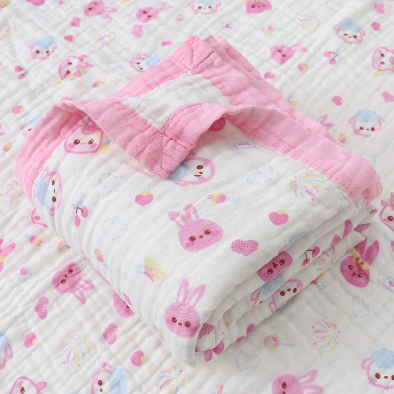 Марлевый детский мультяшный банный полотенце, duvet для младенца