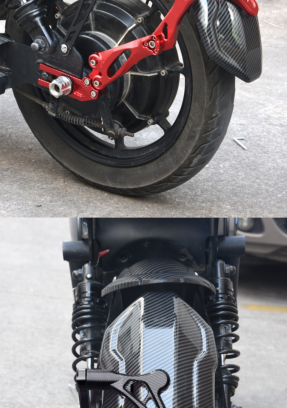 Suitable for No. 9 calf UQI +/U + B/U2/U1D mechanic electric car modification accessories rear water Fender