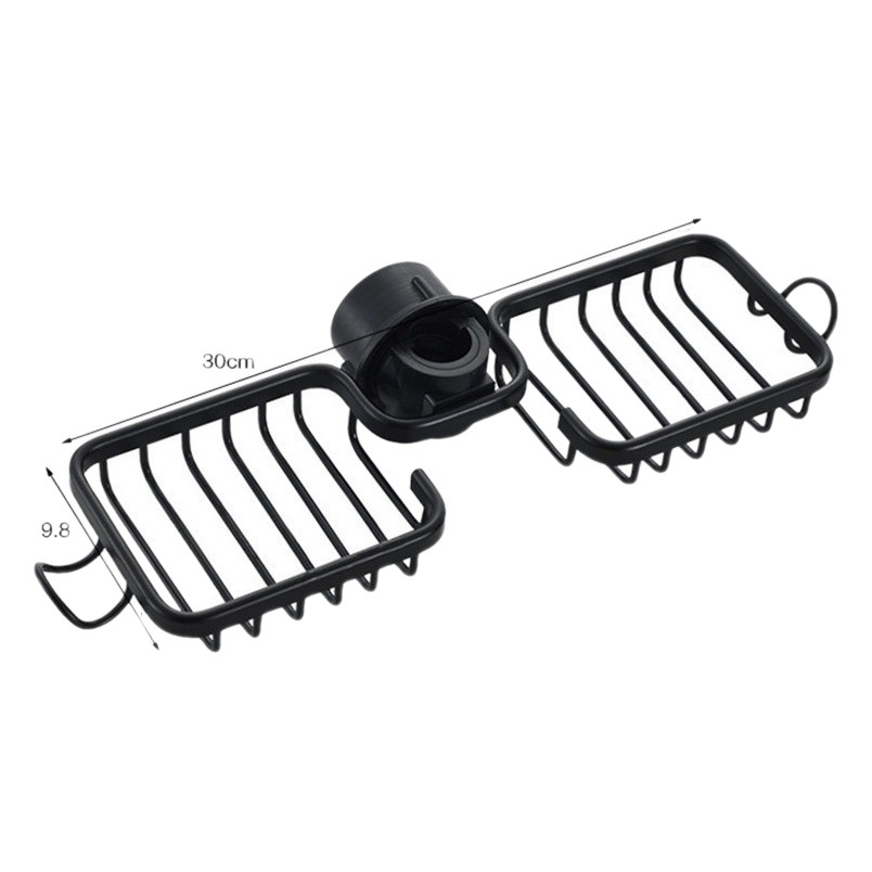 Espacio de almacenamiento de cocina estante de almacenamiento de grifo de aluminio casa anti-óxido fregadero del hogar esponja drenaje colgante cesta fregadero