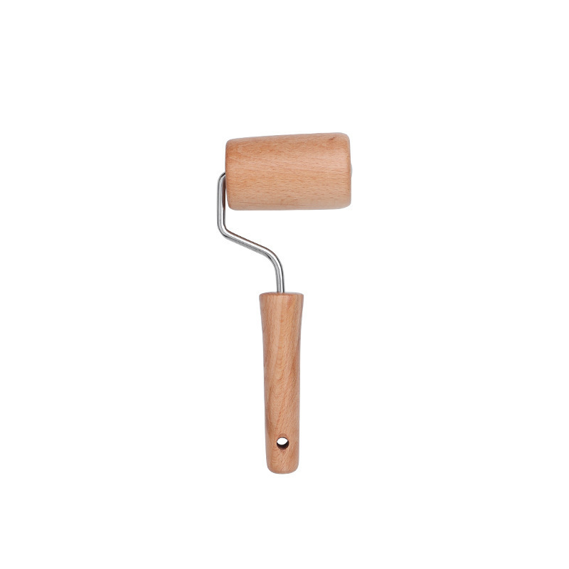 Fábrica al por mayor rodillo de haya palo de harina de madera de dos cabezas rodillo de piel de bola de masa rodillo de fideos herramienta de cocina manual
