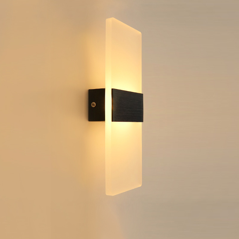 Lámpara de pared recargable Lámpara de noche de dormitorio Lámpara de pared de pasillo de escalera creativa de hotel Lámpara de pared led de sala de estar minimalista moderna