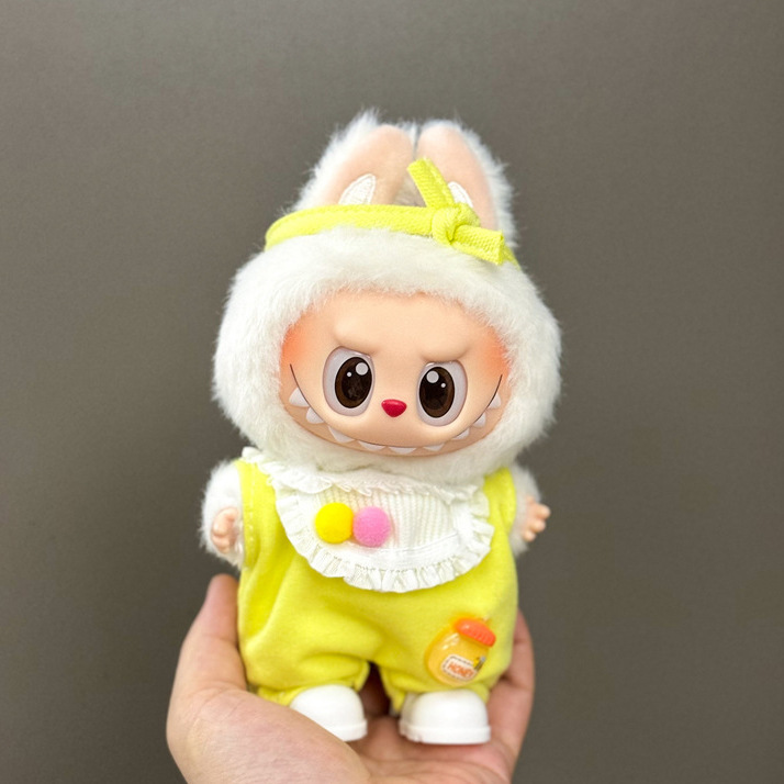 仅衣服适用拉布布娃衣一二三代labubu衣服17cm搪胶挂件公仔套装|undefined