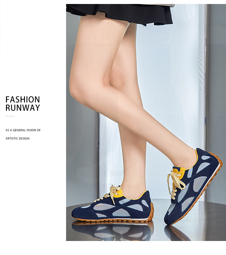 Damen Trainingsschuhe Aus Echtleder Atmungsaktive Sneaker_voghion.com