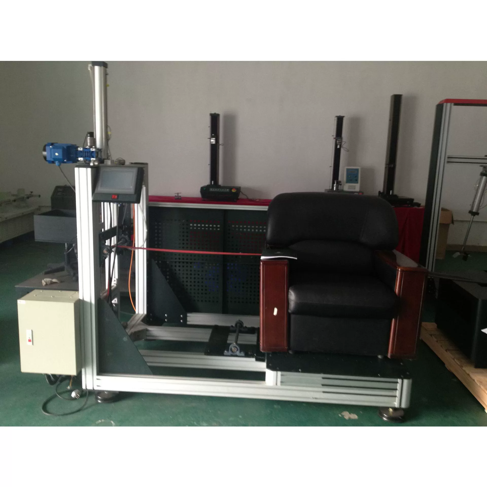 Оборудование аппаратуры испытаний машины испытания прочности подлокотника софы мебели аппаратуры Литуо горизонтальное вертикальное