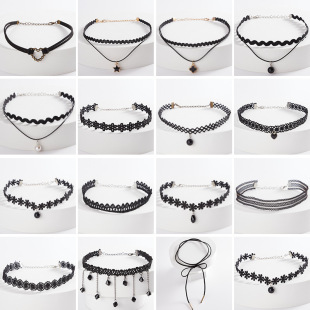 Cyber Celebrity Collar Women choker Chain Neck Jewelry Neck Strap Neck Chain Neck Chain Lace Short Necklace