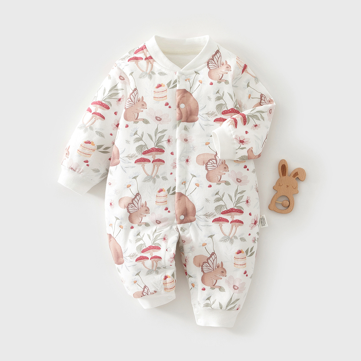 Ropa para recién nacidos mameluco de algodón puro 40g mono deshuesado ropa de otoño e invierno para bebé traje de escalada de algodón fino mono para bebé