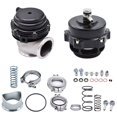 Tax-Included External Wastegate with V-Flange + 50mm Bov Combo Turbo Exhaust Valve 44mm Mvr (Other Car Modifications) - black-44mm-waste-gas-valve-50mm-pressure-relief-valve