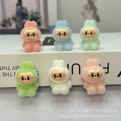 爆款可爱labubu植绒小挂件 labubu公仔钥匙扣包包挂饰 儿童小礼品