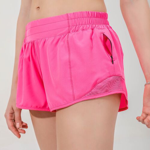 Summer New Breathable Quick-Dry Women's Athletic Shorts with European and American Cross-Border Reflective Strips, High-Waisted Non-Slip Heat Shorts