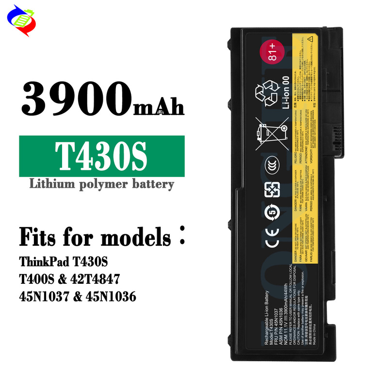 Suitable for Lenovo T400S/42T4847/45N1037/45N1036 Laptop Battery T430S Wholesale Export