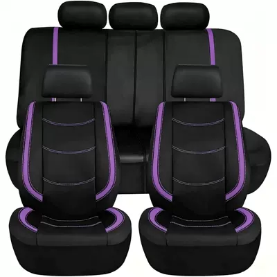 Fashion Style, Seat cushion, seat cover - purple-9-piece-set-full-set