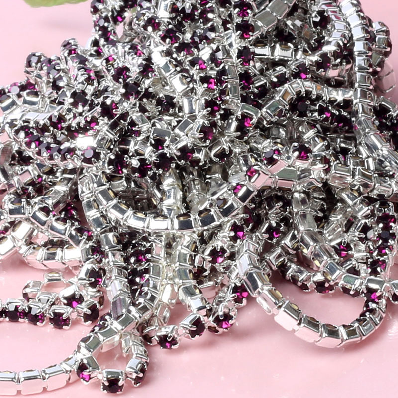 Silver base deep purple