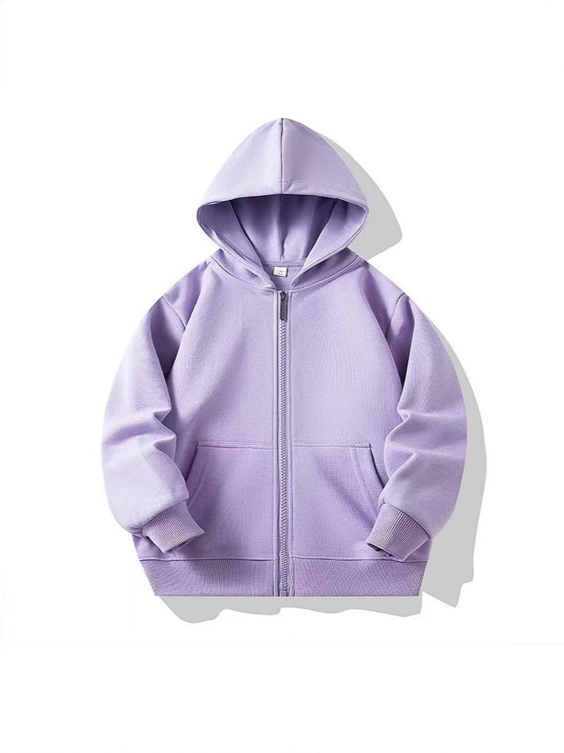Демисезонная детская кофта на молнии с капюшоном, толстовка oversize, одежда для детей