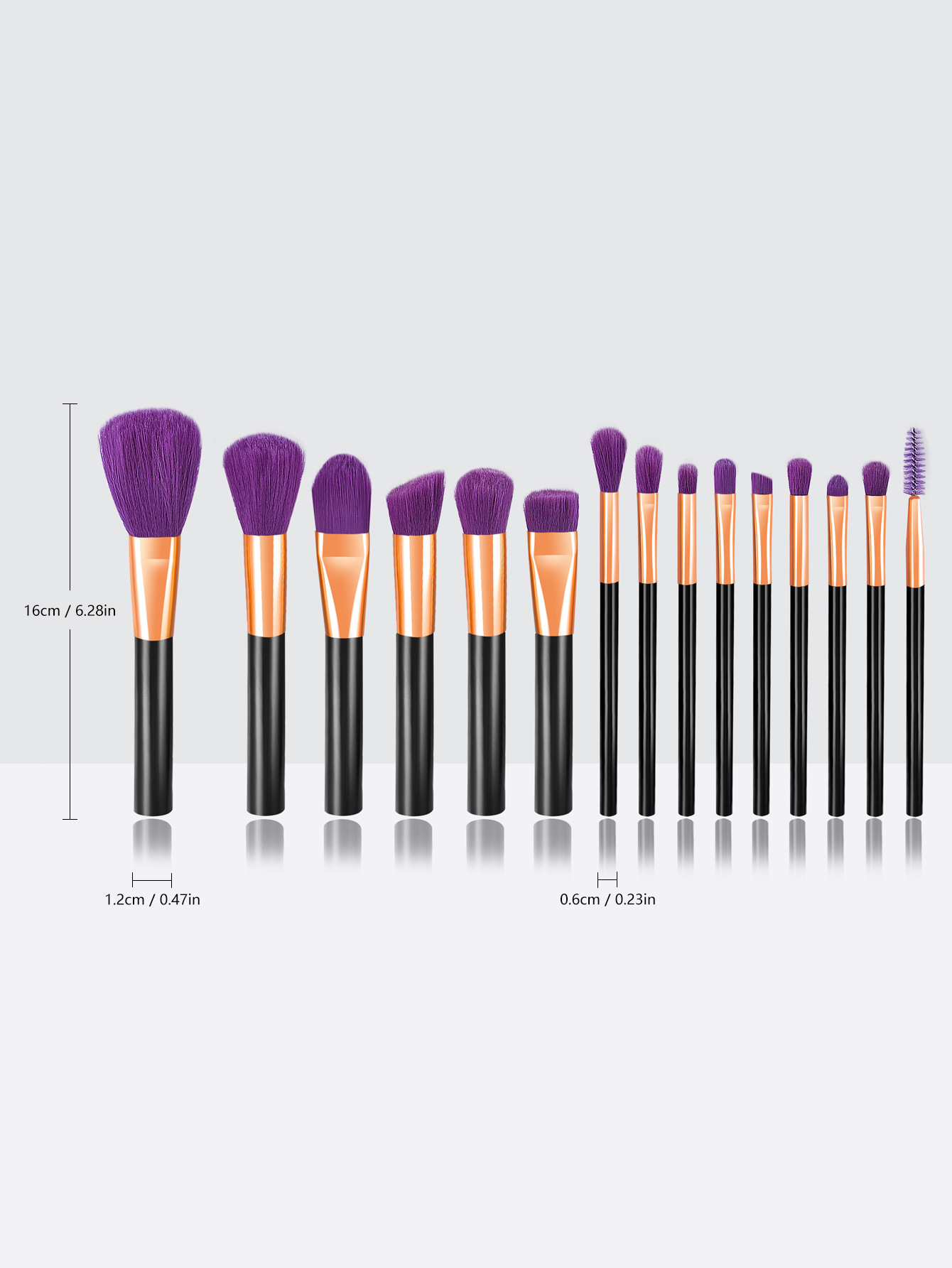 15 multi-color new makeup brush set_voghion.com