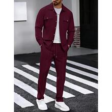 X 63643 Waffle Knit Shirt Set �A����r�����b �W���羳