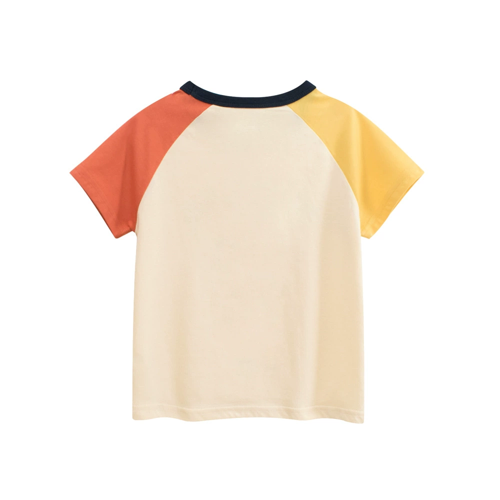 Summer children's cartoon short sleeve T-shirt for boys, western style, children's clothing