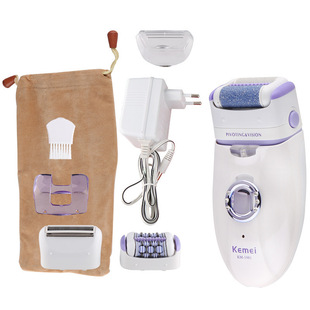 Ms. Kemei Electric Epilator KM-1981 Cross-border Multifunctional Foot Grinder Cutter Head Washing Shaving Hair Pulling