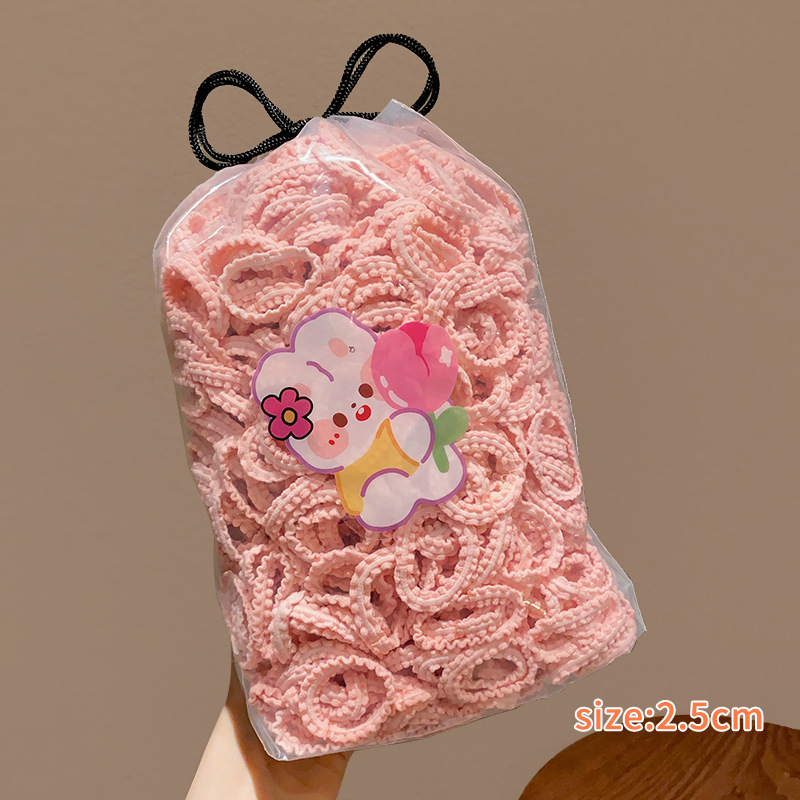 Tocado de cuerda de pelo de las niñas falda ensanchada diadema de tamaño pequeño alta elasticidad de los niños no duele banda de pelo dulce banda de goma bebé